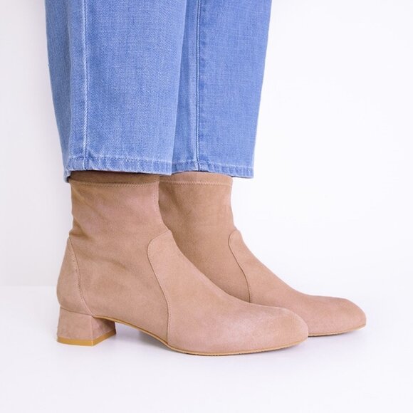 Stuart Weitzman Cashmere Grace Sock Booties US 6.5 - Picture 1 of 9